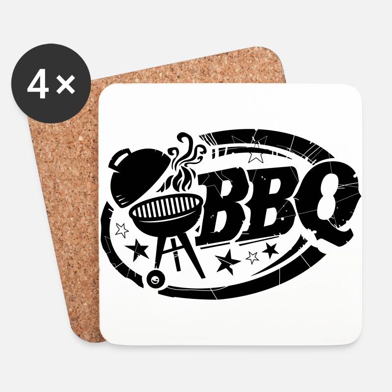 bbq - Untersetzer (4er-Set) - Weiß