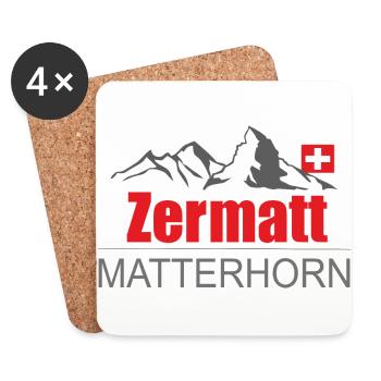 Print and design Your own Zermatt Hoodie - Coasters (set of 4) - white - Front