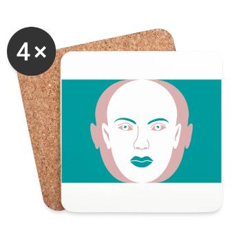 Frauen Design - Untersetzer (4er-Set) - Weiß - Vorne