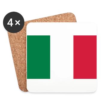 Italie - Dessous de verre (lot de 4) - blanc - Devant