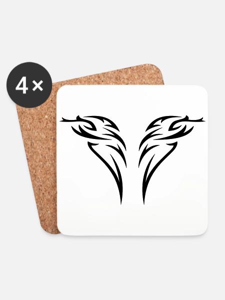 tattoo - Untersetzer (4er-Set) - Weiß