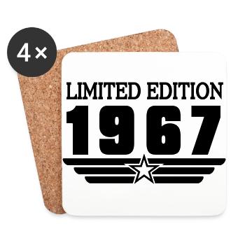 1967 Geburtstag - Untersetzer (4er-Set) - Weiß - Vorne