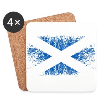 Scotland 002 AllroundDesigns - Coasters (set of 4) - white - Front