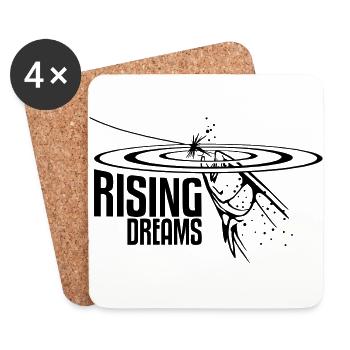 RISING DREAMS - Coasters (set of 4) - white - Front