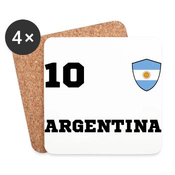 ARGENTINA Team Team - Coasters (set of 4) - white - Front