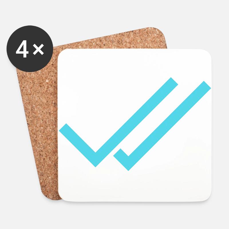 Whats App Hook Blue - Coasters (set of 4) - white