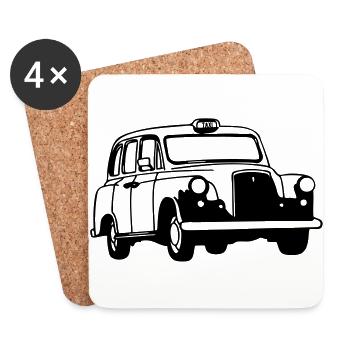 taxi - Coasters (set of 4) - white - Front