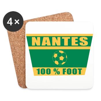 Nantes football - Dessous de verre (lot de 4) - blanc - Devant