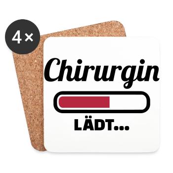 Chirurgin - Untersetzer (4er-Set) - Weiß - Vorne