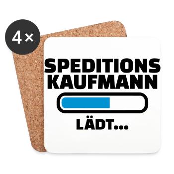 Speditionskaufmann - Untersetzer (4er-Set) - Weiß - Vorne