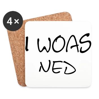 I Woas ned - Untersetzer (4er-Set) - Weiß - Vorne