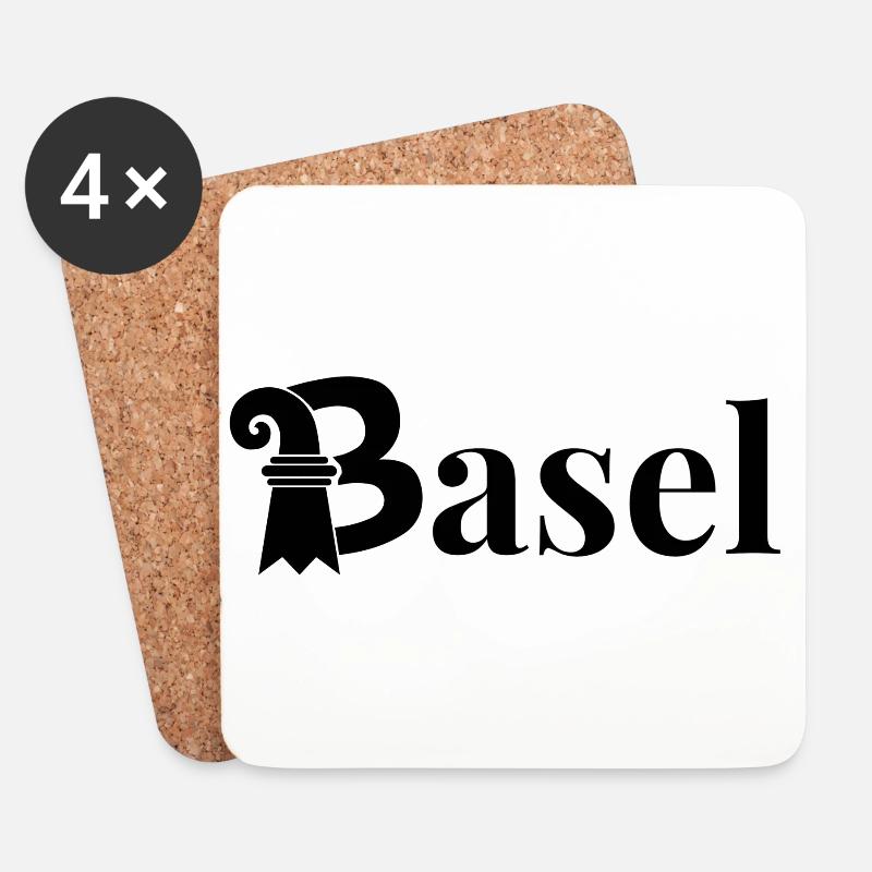 Basel - Untersetzer (4er-Set) - Weiß