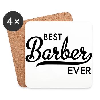 Best Barber Ever - Coasters (set of 4) - white - Front