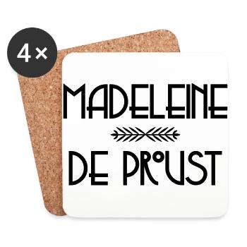 madeleinedeproust - Dessous de verre (lot de 4) - blanc - Devant