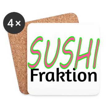 SUSHI Faction - Dessous de verre (lot de 4) - blanc - Devant