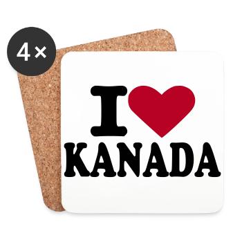 Kanada - Untersetzer (4er-Set) - Weiß - Vorne