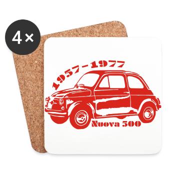 500 Nuova - Untersetzer (4er-Set) - Weiß - Vorne