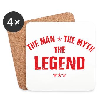 The Man The Myth The Legend - Coasters (set of 4) - white - Front