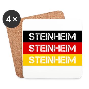 STADT STEINHEIM, DEUTSCHLAND - Untersetzer (4er-Set) - Weiß - Vorne