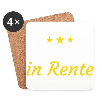 Köchin Rente - Untersetzer (4er-Set) - Weiß - Vorne
