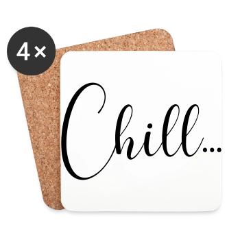 CHILL - Untersetzer (4er-Set) - Weiß - Vorne