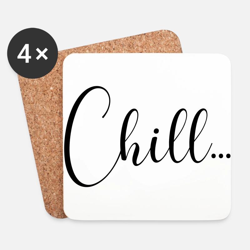 CHILL - Untersetzer (4er-Set) - Weiß