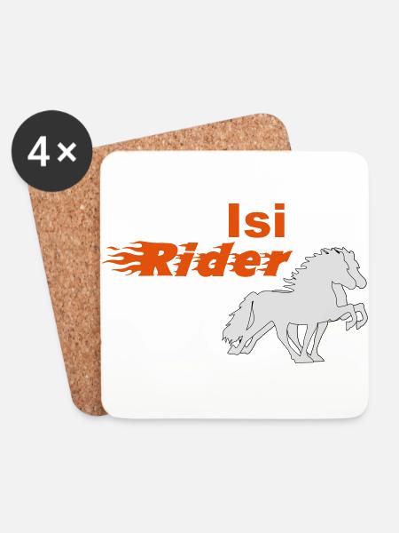 Isi Rider - Coasters (set of 4) - white