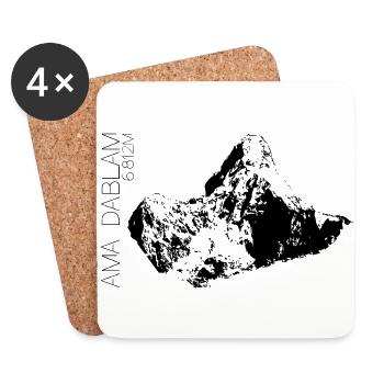 Mistress Dablam - Coasters (set of 4) - white - Front