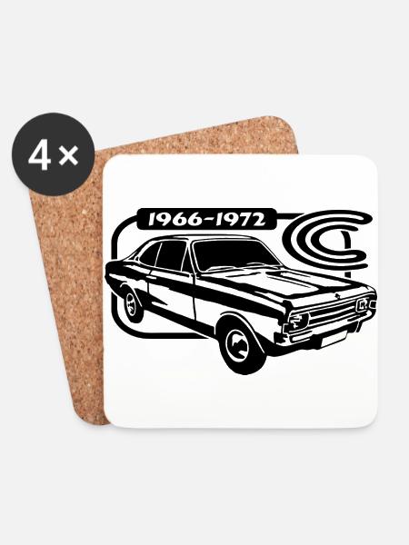 Record C 1966-1972 - Untersetzer (4er-Set) - Weiß
