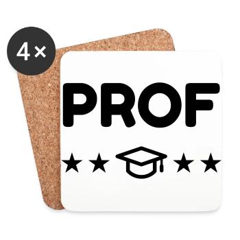 School Teacher Schule Lehrerin Ecole Prof Lehrer - Coasters (set of 4) - white - Front