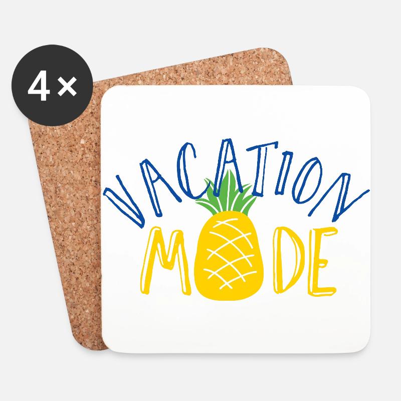 Vacation Mode - Untersetzer (4er-Set) - Weiß