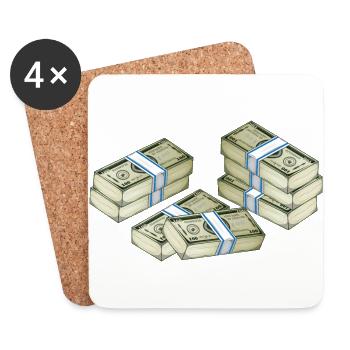 Cash - Coasters (set of 4) - white - Front