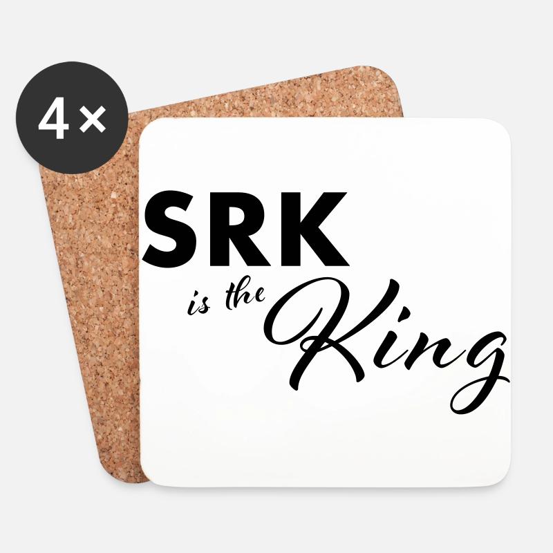 SRK is the King - Untersetzer (4er-Set) - Weiß