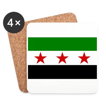 Syrie - Dessous de verre (lot de 4) - blanc - Devant