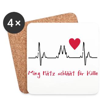 cologne - Coasters (set of 4) - white - Front