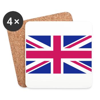 UK - Coasters (set of 4) - white - Front