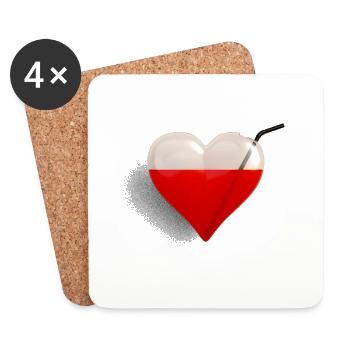 bloodsucker - Coasters (set of 4) - white - Front