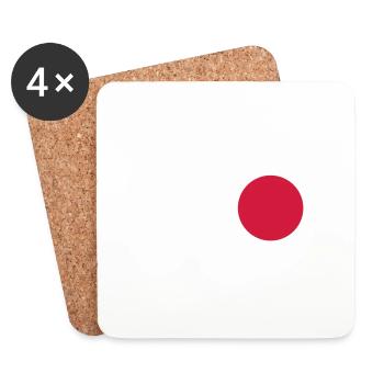I Love Japan - Coasters (set of 4) - white - Front