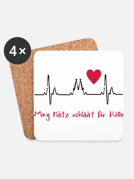 2541614 10819764 Koeln - Untersetzer (4er-Set) - Weiß