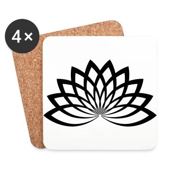 lotus - Coasters (set of 4) - white - Front