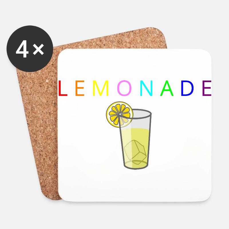 LEMONADE - Untersetzer (4er-Set) - Weiß