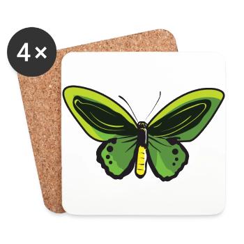Zitronenfalter Schmetterling Butterfly Falter - Untersetzer (4er-Set) - Weiß - Vorne