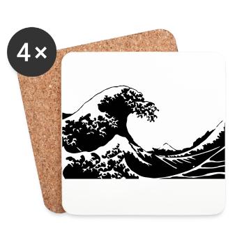 Wave - Coasters (set of 4) - white - Front