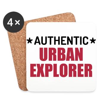 Urbex / Urban Exploration Explorer Cataphile - Untersetzer (4er-Set) - Weiß - Vorne