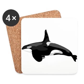 Orca - Untersetzer (4er-Set) - Weiß - Vorne