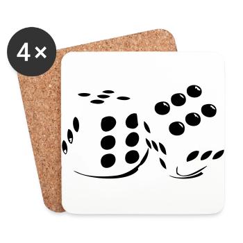 of game - Coasters (set of 4) - white - Front