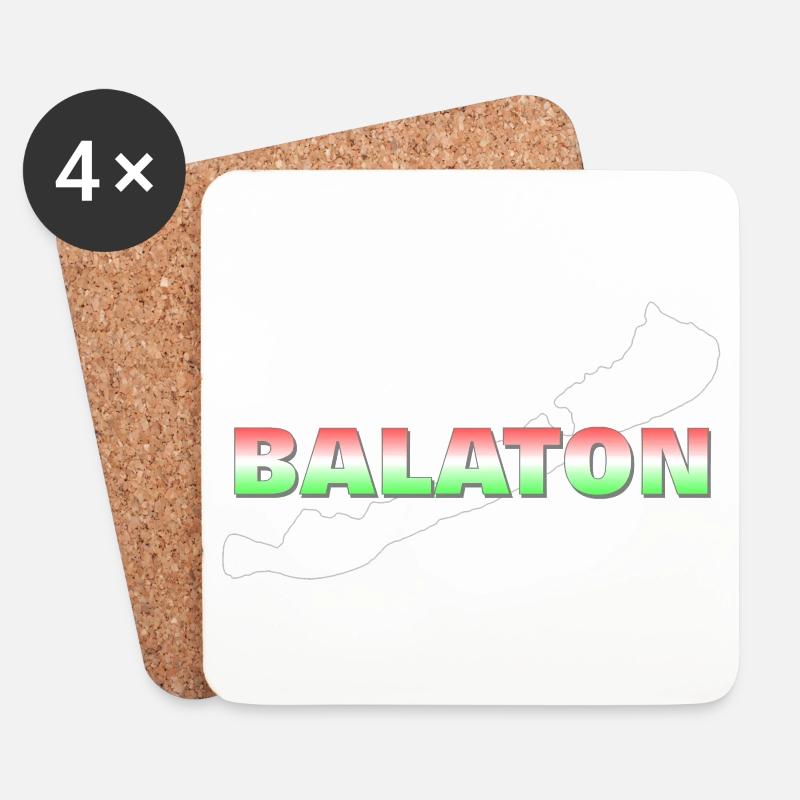 Balaton - Coasters (set of 4) - white