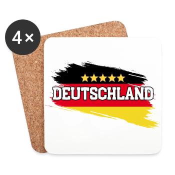 Germany 5 stars - Coasters (set of 4) - white - Front