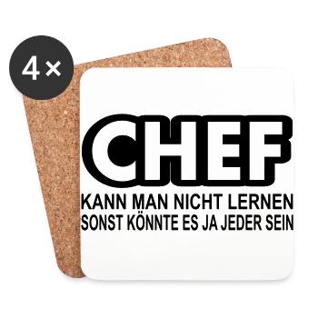 chef - Untersetzer (4er-Set) - Weiß - Vorne