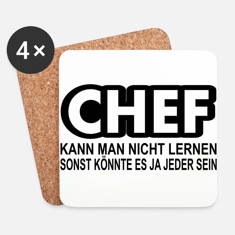 chef - Untersetzer (4er-Set) - Weiß